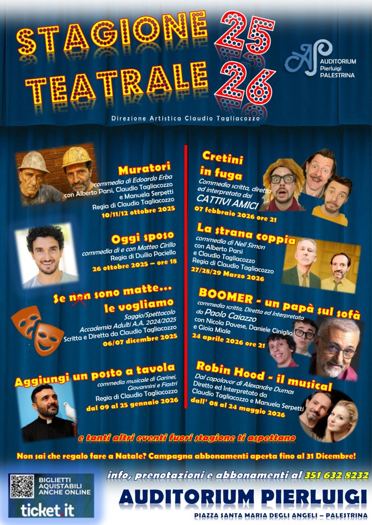 STAGIONE TEATRALE 2025/2026