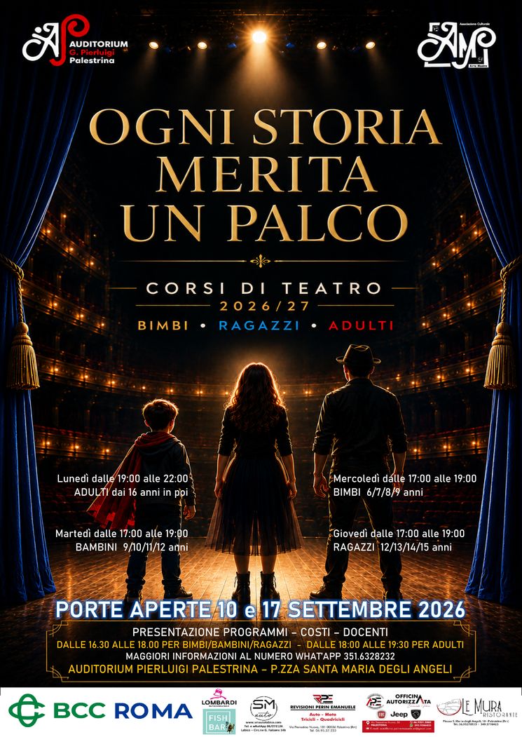 Si riparte con la formazione teatrale!